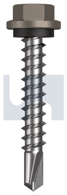 Metal Self Drilling Screw Hex Head + Washer #14-10 X42 Gully - Cl4