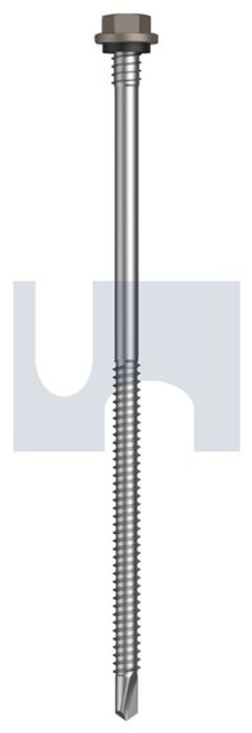 Metal Self Drilling Screw Hex + Washer + Xgrip #14-14 X150 Gully - Cl4