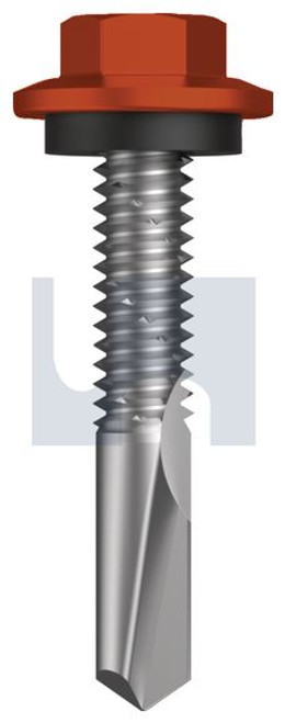 S500 Tiger Self Drilling Screw Hex Head + Washer #12-24 X32 Headland (Maple) -Cl4