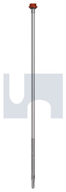 S500 Tiger Self Drilling Screw Hex + Washer + Xgrip #14-20 X300 Headland (Maple) -Cl4