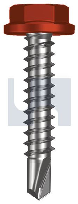 Metal Self Drilling Screw Flanged Hex Head #10-16 X25 Headland (Maple) -Cl4