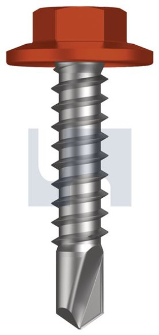 Metal Self Drilling Screw 5/16A Flanged Hex #14-14 X22 Headland (Maple) -Cl4