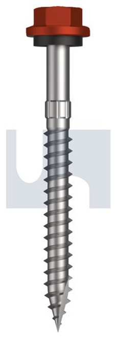 Type 17 Hex Head + Washer #14-10 X65 Headland (Maple) -Cl4