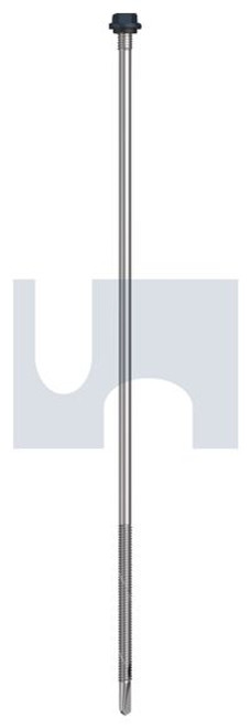 S500 Tiger Self Drilling Screw Hex + Washer + Xgrip #14-20 X300 Ironstone - Cl4