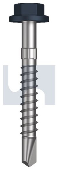 Metal Self Drilling Screw Flg Hex Head #14-10 X50 Ironstone - Cl4