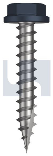 Type 17 Flanged Hex #10-12 X30 Ironstone - Cl4