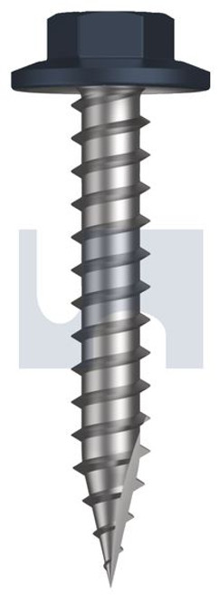 Type 17 Flanged Hex #12-11 X35 Ironstone - Cl4