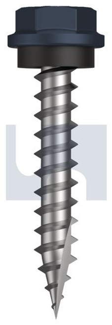 Type 17 Hex Head + Washer #10-12 X30 Ironstone - Cl4