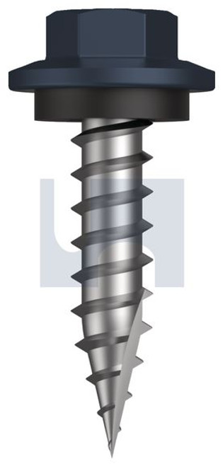 Type 17 Hex Head + Washer #12-11 X25 Ironstone - Cl4