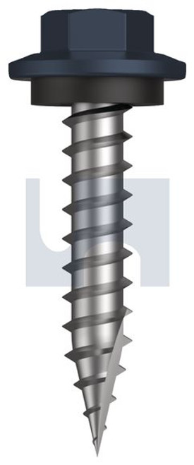 Type 17 Hex Head + Washer #12-11 X30 Ironstone - Cl4