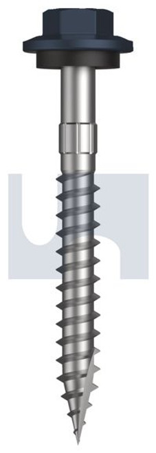 Type 17 Hex Head + Washer #12-11 X50 Ironstone - Cl4