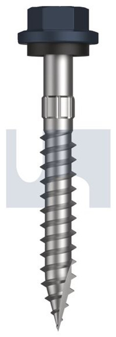 Type 17 Hex Head + Washer #14-10 X50 Ironstone - Cl4