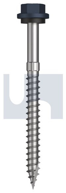 Type 17 Hex Head + Washer #14-10 X75 Ironstone - Cl4