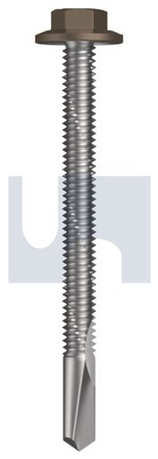 S500 Tiger Self Drilling Screw Flanged Hex Head #12-24 X65 Jasper (Sorrell) -Cl4