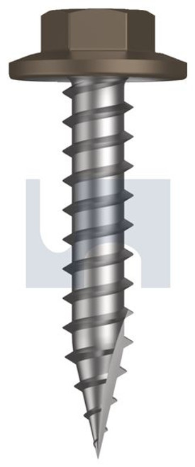 Type 17 Flanged Hex #12-11 X30 Jasper (Sorrell) -Cl4