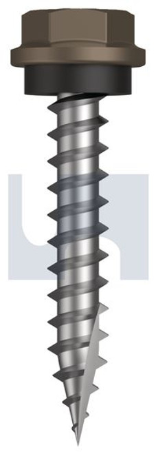Type 17 Hex Head + Washer #10-12 X30 Jasper (Sorrell) -Cl4