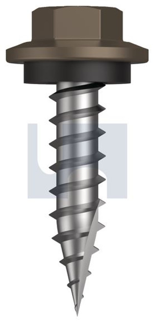Type 17 Hex Head + Washer #12-11 X25 Jasper (Sorrell) -Cl4