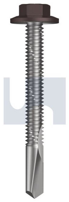 S500 Tiger Self Drilling Screw Flanged Hex Head #12-24 X50 Loft - Cl4