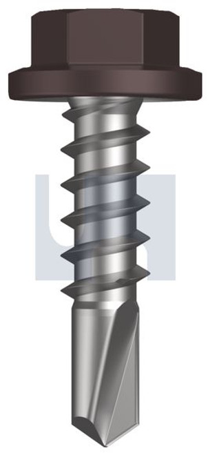 Metal Self Drilling Screw Flanged Hex Head #14-10 X25 Loft - Cl4