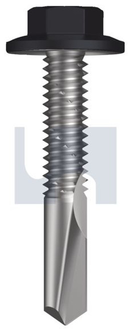 S500 Tiger Self Drilling Screw Flanged Hex Head #12-24 X32 Monument - Cl4