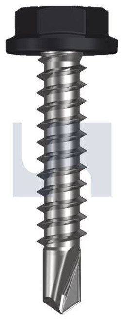 Metal Self Drilling Screw Flanged Hex Head #10-16 X25 Monument - Cl4