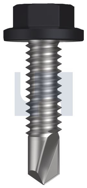 Metal Self Drilling Screw Flanged Hex Head #14-20 X25 Monument - Cl4