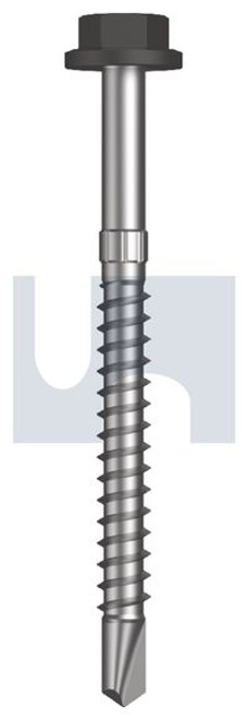 Metal Self Drilling Screw Flg Hex Head #14-10 X75 Monument - Cl4