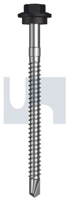 Metal Self Drilling Screw Hex Head + Washer #12-14 X75 Monument - Cl4