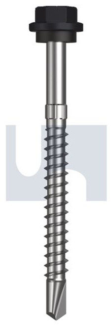 Metal Self Drilling Screw Hex Head + Washer #14-10 X75 Monument - Cl4