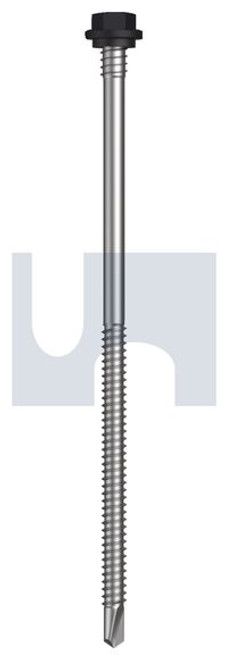 Metal Self Drilling Screw Hex + Washer + Xgrip #14-14 X150 Monument - Cl4