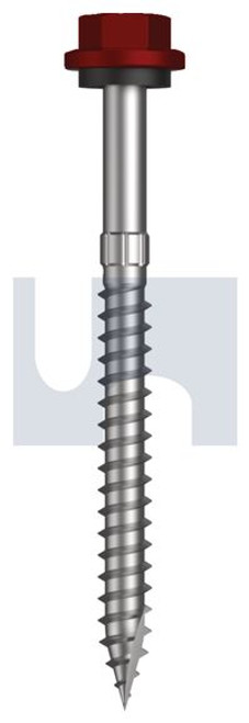 Type 17 Hex Head + Washer #14-10 X75 Manor Red (Scoria) -Cl4