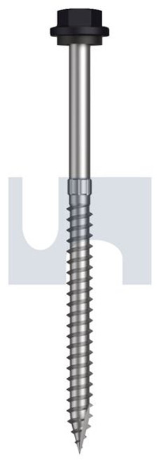 Type 17 Hex Head + Washer #14-10 X100 Night Sky (Ebony) -Cl4