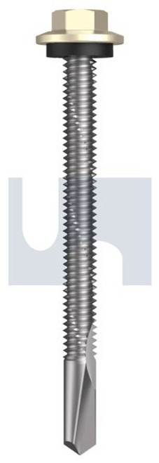S500 Tiger Self Drilling Screw Hex Head + Washer #12-24 X65 Paperbark - Cl4