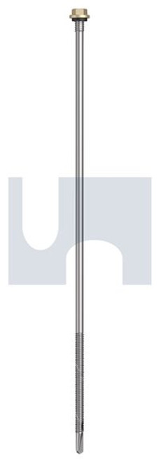 S500 Tiger Self Drilling Screw Hex + Washer + Xgrip #14-20 X300 Paperbark - Cl4