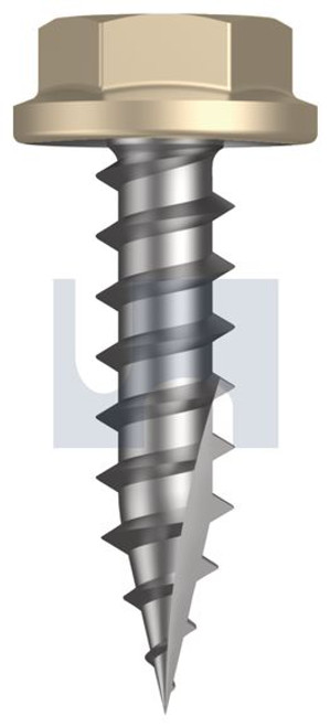 Type 17 Flanged Hex Head #10-12 X20 Paperbark - Cl4