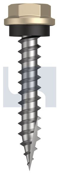 Type 17 Hex Head + Washer #10-12 X30 Paperbark - Cl4