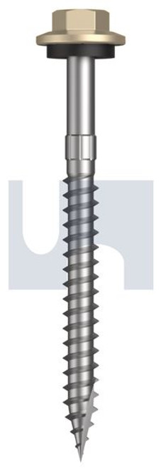 Type 17 Hex Head + Washer #12-11 X65 Paperbark - Cl4