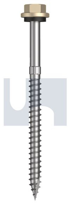 Type 17 Hex Head + Washer #14-10 X90 Paperbark - Cl4