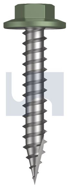 Type 17 Flanged Hex Head #12-11 X35 Pale Eucalypt (Mist Green)-Cl4