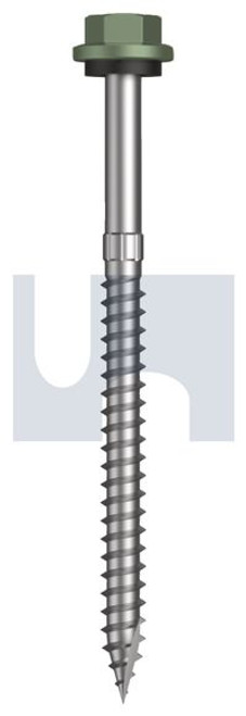 Type 17 Hex Head + Washer #14-10 X90 Pale Eucalypt (Mist Green)-Cl4