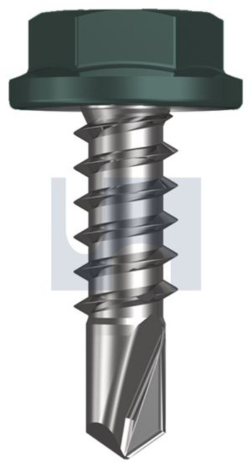 Metal Self Drilling Screw Flanged Hex Head #10-16 X16 Plantation - Cl4