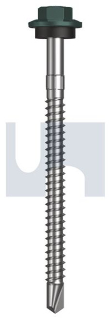 Metal Self Drilling Screw Hex Head + Washer #12-14 X75 Plantation - Cl4