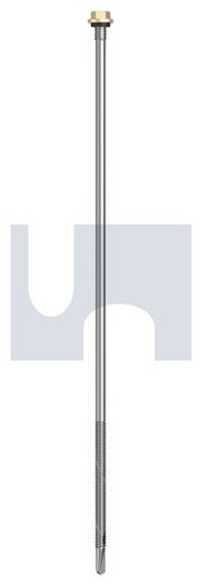 S500 Tiger Self Drilling Screw Hex + Washer + Xgrip #14-20 X300 Primrose - Cl4