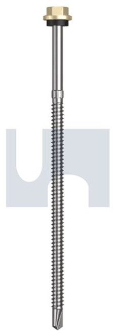 Metal Self Drilling Screw Hex Head + Washer #14-14 X150 Primrose - Cl4