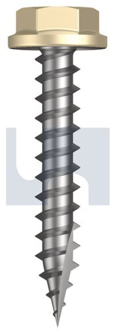 Type 17 Flanged Hex Head #10-12 X30 Primrose - Cl4