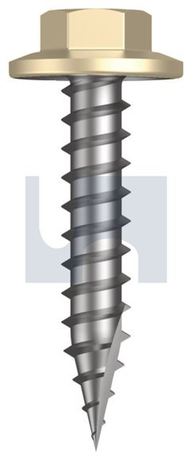 Type 17 Flanged Hex Head #12-11 X30 Primrose - Cl4