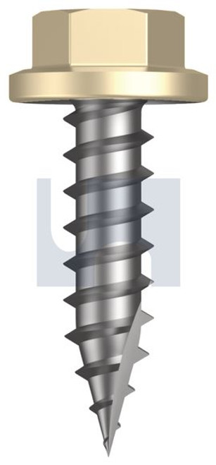Type 17 Flanged Hex Head #14-10 X25 Primrose - Cl4