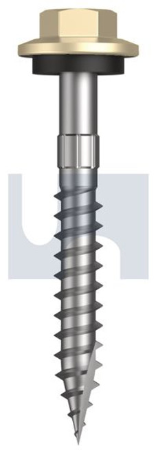 Type 17 Hex Head + Washer #12-11 X45 Primrose - Cl4