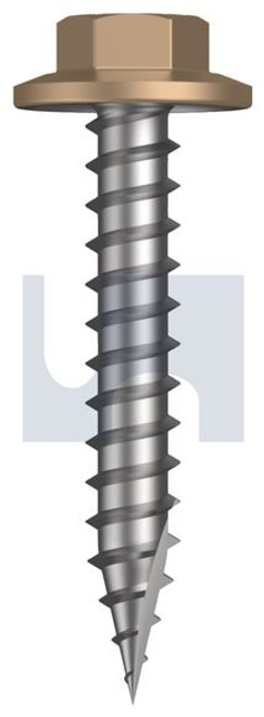 Type 17 Flanged Hex Head #12-11 X35 Pale Terracotta - Cl4