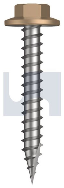 Type 17 Flanged Hex Head #12-11 X40 Pale Terracotta - Cl4